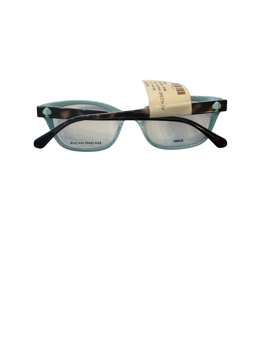 NWT Kate Spade Teal and Tortoise Rectangular Glasses Frame Only